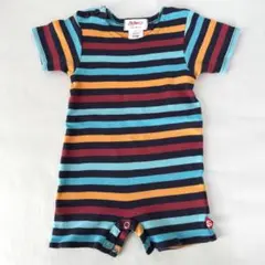 【美品】Zutano × SHIPS ボーダー ロンパース 0-6M カラフル