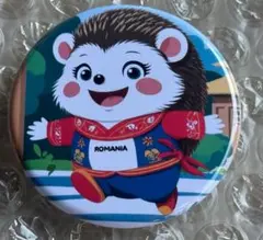 Expo 2025 ルーマニアパビリオン ヤマアラシ 缶バッジ ピンバッジ