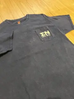 Hanes 両面プリント カレッジTシャツ L 胸ポケット