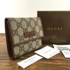 送料込み！ 未使用品 GUCCI 三つ折り財布 PVC コンパクト 499