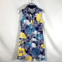 LOUDMOUTH 花柄ポロスタイルワンピース