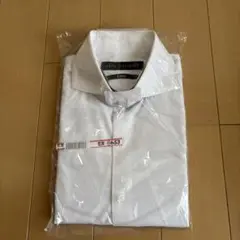 ナノ・ユニバース　汗染み防止ホリゾンタルカラーシャツ半袖　L