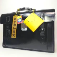 新品未使用品　牛革製　学生鞄　レトロ　昭和　未使用品　スクールバッグ