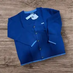 【新品】PENNEYS ワンポイントロゴ ルーズガーターニットカーディガン M