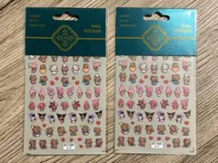 日焼けキティ、マイメロ、クロミ ネイルシール