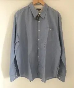 ★【新品未使用タグ付き】◆EddieBauer 長袖 模様ブルー