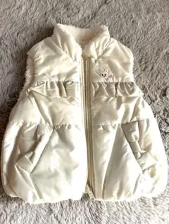 超美品！！ミキハウス　リバーシブルベスト80cm