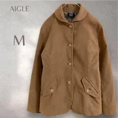 エーグル　AIGLE ジャケット　ブラウン　ストライプ　上品　ふるじょ　秋