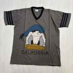 ☆美品　USA　90s　ビンテージ　ドナルドダック　でかプリント　半袖　Tシャツ
