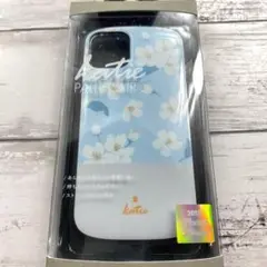 【残り1点】　iPhone11Pro 耐衝撃 花柄 水色 可愛い お洒落