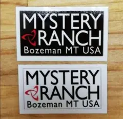 ミステリーランチ MYSTERY RANCH ステッカー 2枚セット キャンプ