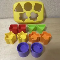 Fisher-Price フィッシャープライス 知育玩具　型はめ　ピースと蓋のみ