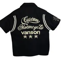 VANSON ボーリングシャツ サイズM オープンカラー