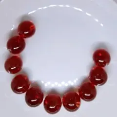 大玉ビー玉　レッド　25㎜ 10個セット