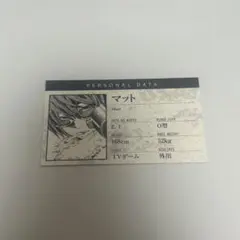 DEATHNOTE マット プロフィールカードコレクション
