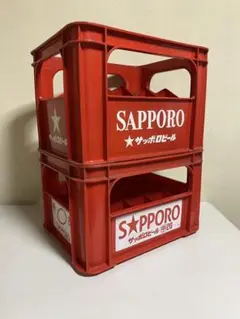 ビールケース コンテナ　2個　サッポロビール SAPPORO 昭和レトロ ビールケース コンテナ 2個 サッポロビール SAPPORO 昭和レトロ