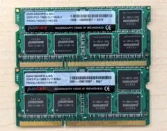 ノートPC用メモリ CFD DDR3 8GB x2枚 計16GB