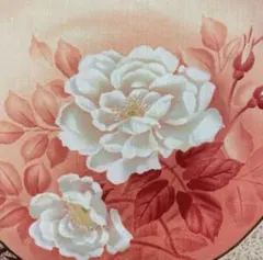古布100 着物　はぎれ　ハギレ　花　薔薇　ばら