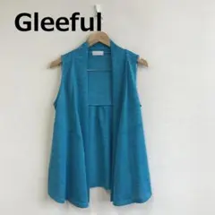 値下　C0818A11【Gleeful】 ショールカラー ジレ