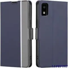 AQUOS wish / wish2 ケース 手 グレー + ネイビー 1169