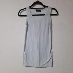 LAUTREAMONT　ロートレアモン　ノースリーブシャツ　ラメ　グレー　M