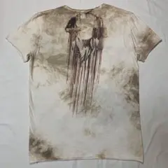 vintage goa wing fringe tie dye tee