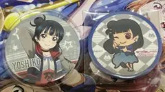 ラブライブサンシャイン ハート型缶バッジ キャラカフェ Aqours お台場 ハート型缶バッジ「ラブライブ！サンシャイン!!」01/宇宙ver