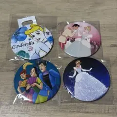 シンデレラ　缶バッジ　４個セット