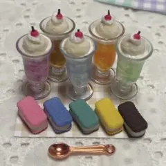 ♡ミニチュアカラフルスイーツセットNo.48