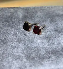 TAKE UP ガーネットピアス(キャッチなし)