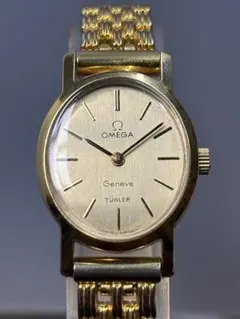 【美品】オメガ チューラー 14K 585 本体27.5g 手巻【稼働品】メンズ O-7944| オメガ レクタンギュラー 14K Gold Filled スモール