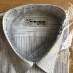 KARNAKS ストライプ ビジネスシャツ Lサイズ　　　⑨