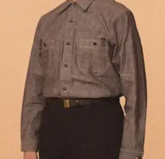BLACK CHAMBRAY SHIRTS 40サイズ