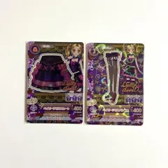 アイカツカード ベイビーデビル キャミソール スカート パンプス カチューシャ アイカツカード ベイビーデビル