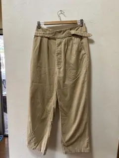 【エマクローズ】　ベージュ チノパン ウエストリボン付き