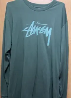 stussy ストックロゴ　長袖tシャツ
