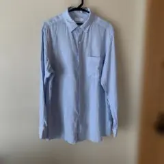 水色 長袖シャツ メンズXLサイズ