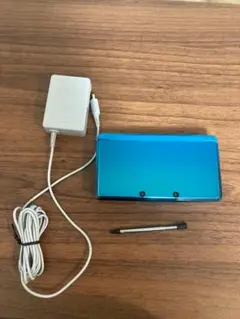 ニンテンドー3DS アクアブルー 本体 純正充電ケーブル付 Nintendo