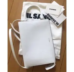 JIL SANDERトゥーティー レザー 3WAY ショルダーバッグ ホワイト
