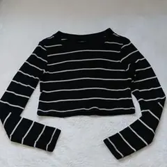 cantaoクロップド丈 長袖カットソー　M