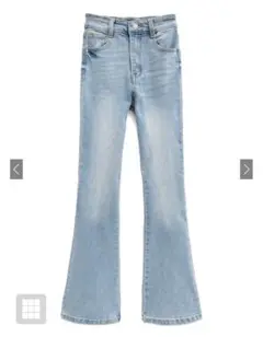 GRL グレイル　ハイウエストフレアデニムパンツ　cu498