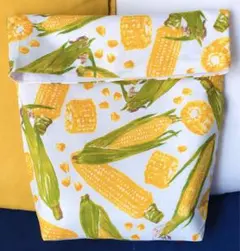 【新品未使用品】ハンドメイド バッグインバッグ とうもろこし 白 シーチング
