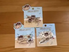 MINISO 日焼けハローキティヘアクリップ　バラ880