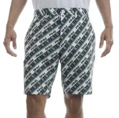新品 ピン ゴルフ 総柄ロゴ ストレッチ ハーフパンツ ショートパンツ LL