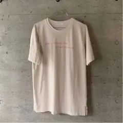 Tシャツ　ロゴT アイボリー　オフホワイト　エクリュ　プリントＴ　シンプルT