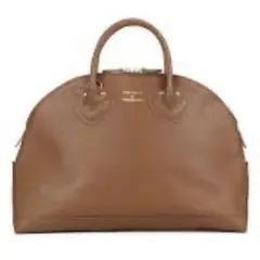 【極美品】YOUNG&OLSEN エンボスドレザージップボートバッグ M 茶色