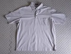 【美品】green label relaxing シアサッカーポロシャツ 灰L