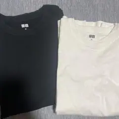 ブラック・ホワイト Tシャツ 2枚セット M