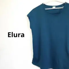 Elura 青 ノースリーブトップス カットソー