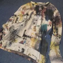 PS Paul Smith ポールスミス 長袖 カットソー ロンＴ 総柄 L